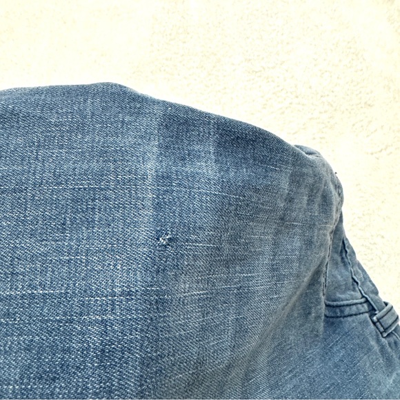 Doen sz 23 Blue Wide Leg Jeans Pants High Waist Cotton - Picture 9 of 11